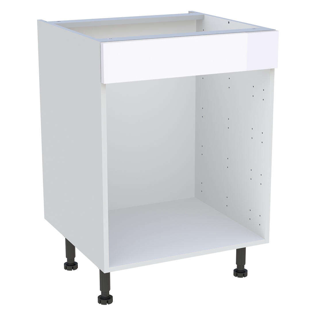 Meuble bas cuisine  H. 87 cm x L. 60 cm - Blanc brillant