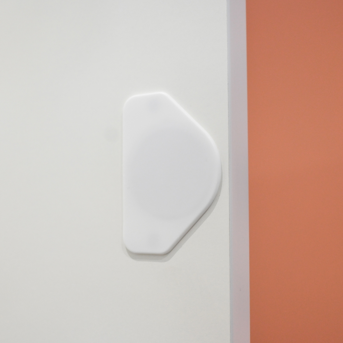 Lot de 2 cache-trous de charnière blanc en PVC