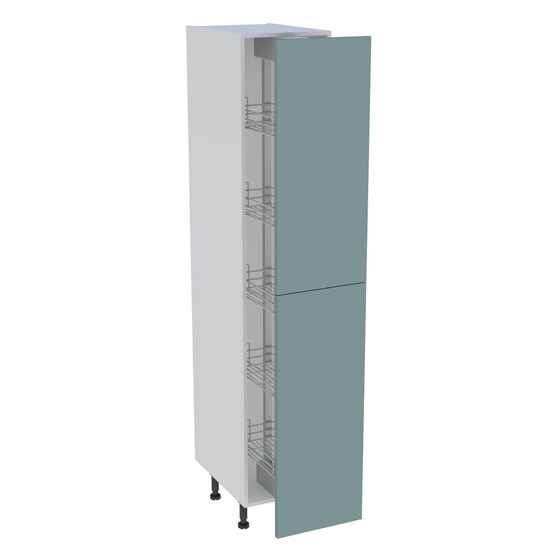 Colonne cuisine 2 portes H. 216,6 cm x L. 40 cm - C2P401EX - Vert opale mat