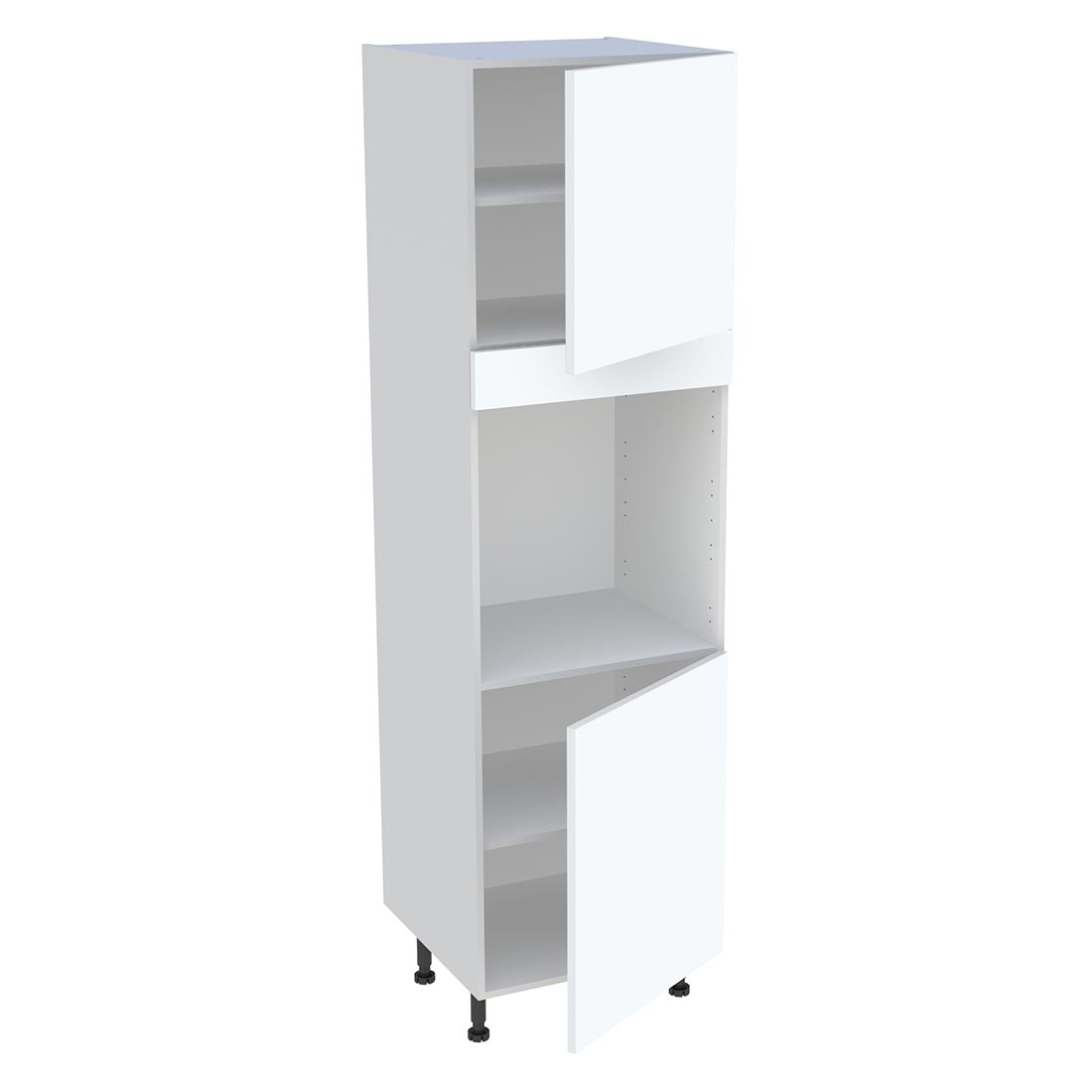 Colonne cuisine 2 portes H. 216,6 cm x L. 60 cm - CF2P - Blanc mat