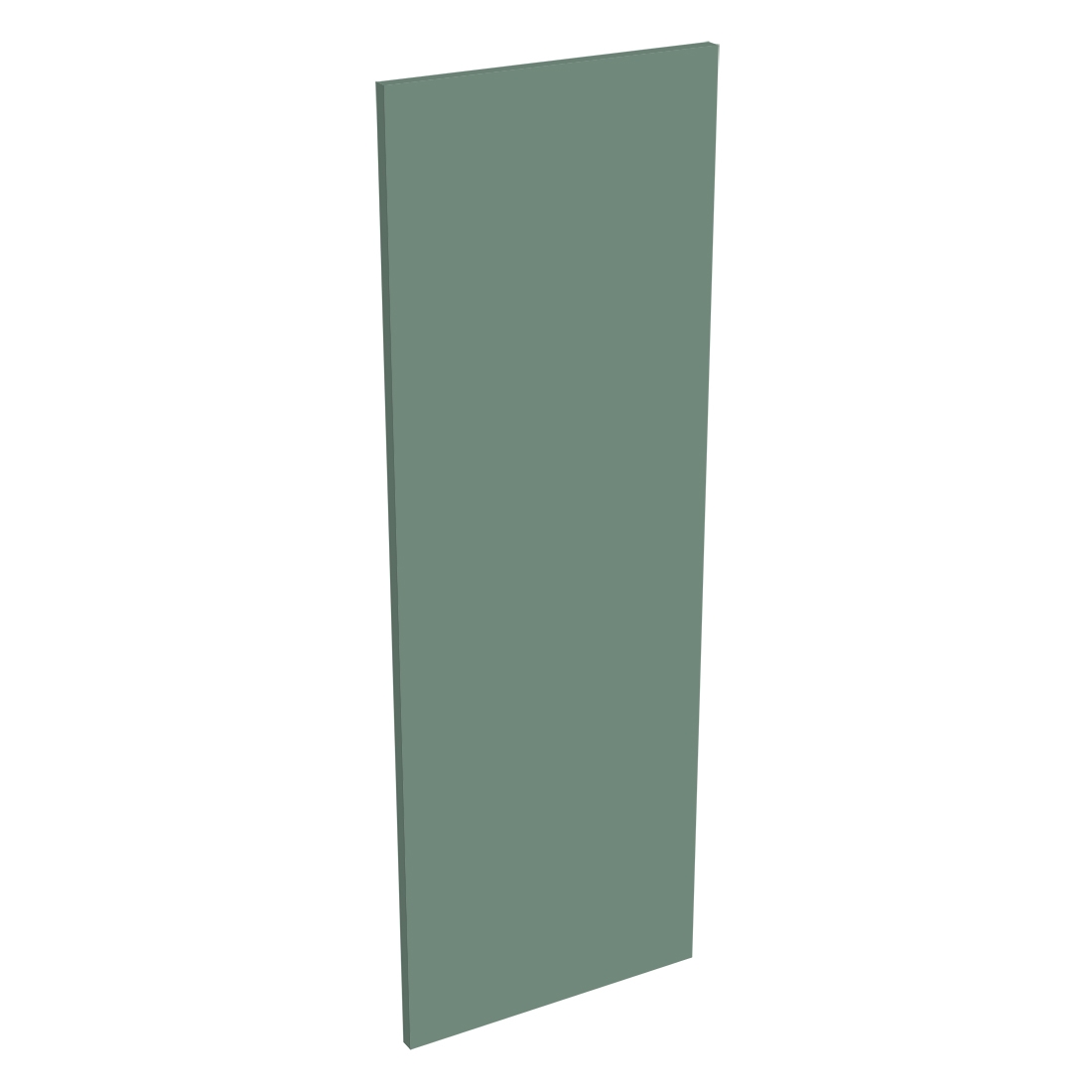 Coté de remplacement meuble haut cuisine grande hauteur VERT SAUGE MAT - H. 100.8 cm