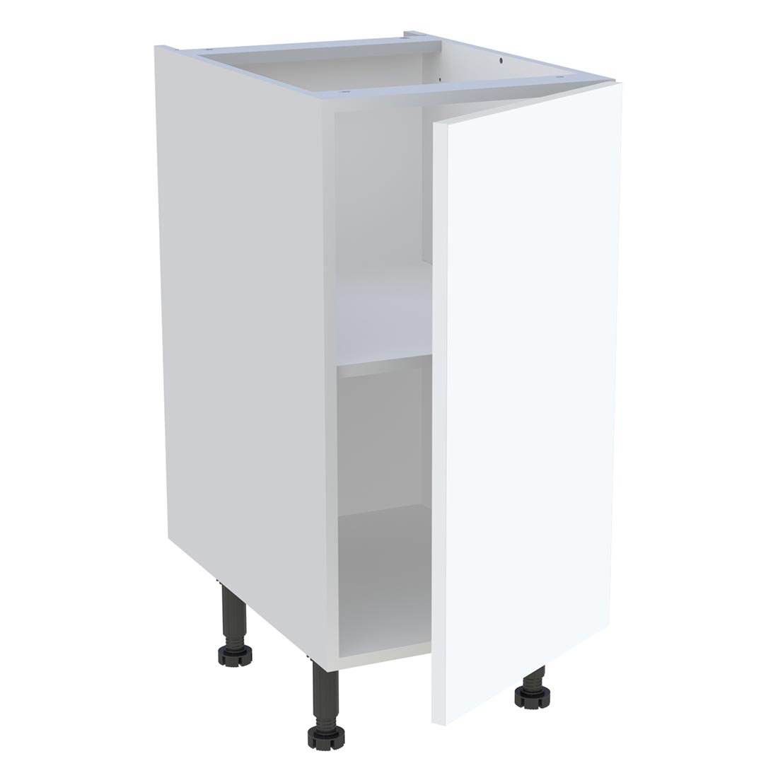 Meuble bas cuisine 1 porte H. 87 cm x L. 40 cm - Blanc mat