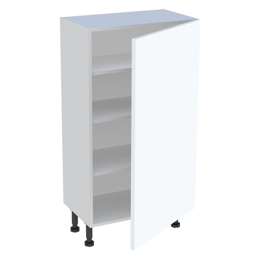 Meuble bas cuisine 1 porte H. 115,8 cm x L. 60 cm x P. 36,9 cm - Blanc mat