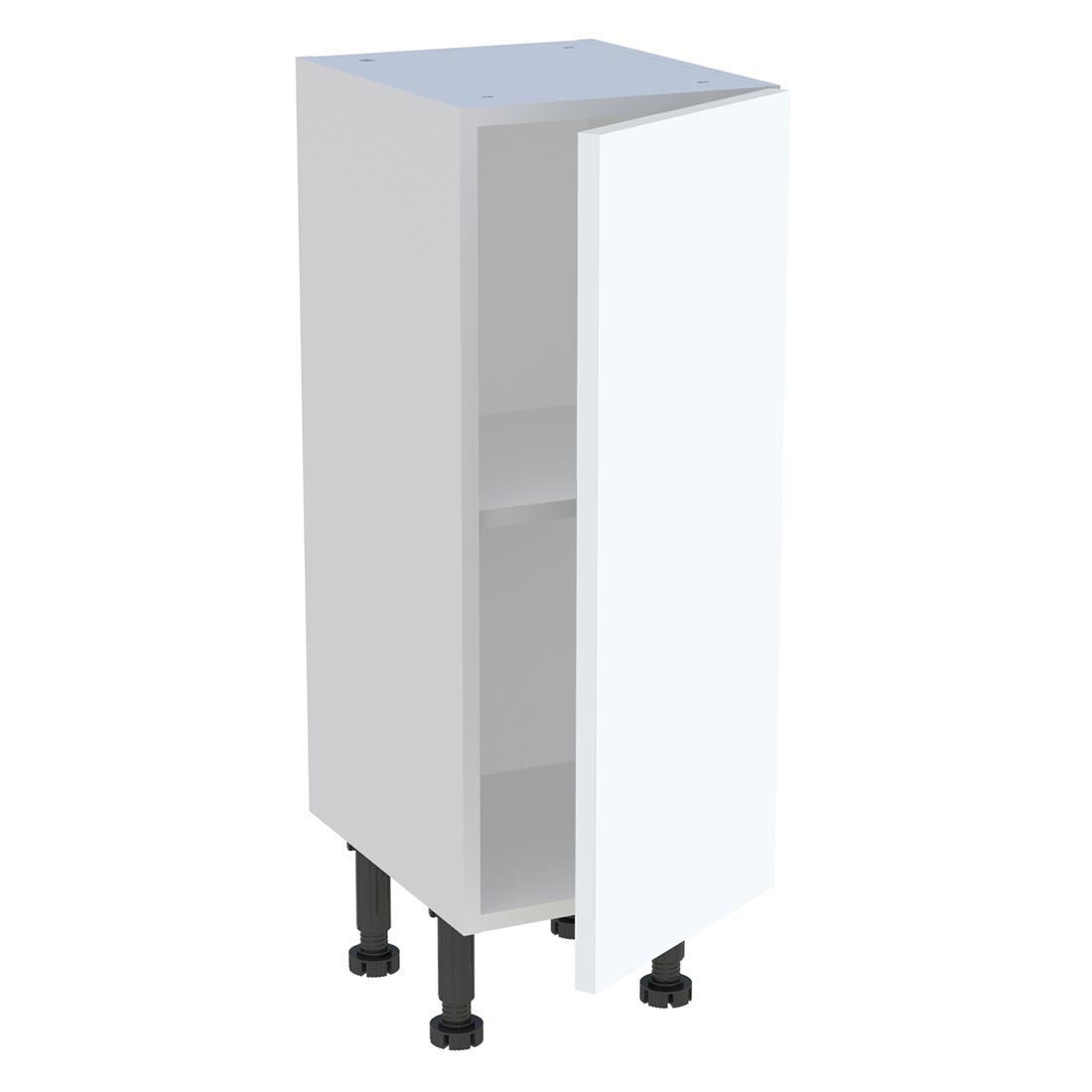 Meuble bas cuisine 1 porte H. 87 cm x L. 30 cm x P. 36,9 cm - Blanc mat