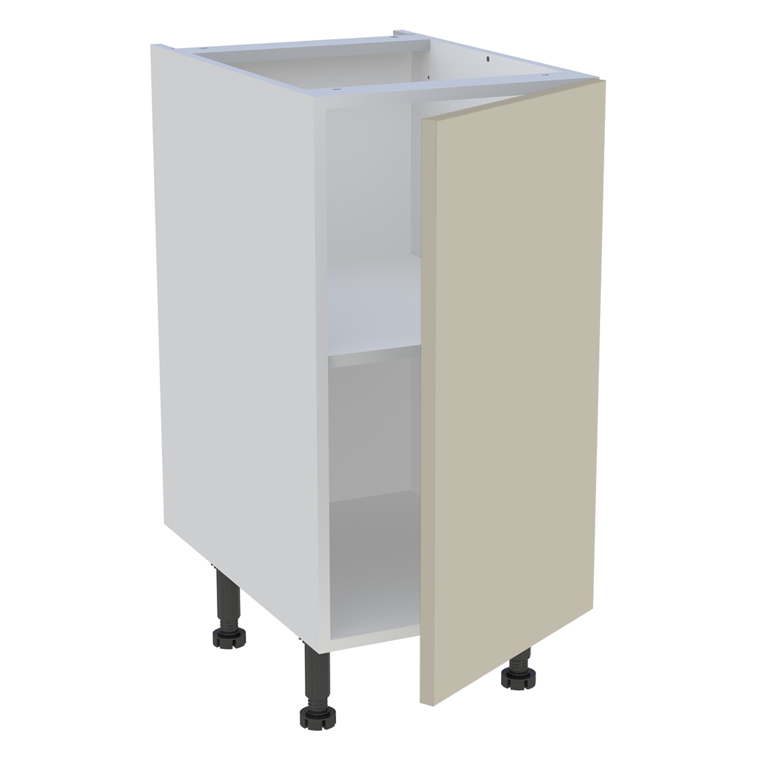 Meuble bas cuisine 1 porte H. 87 cm x L. 40 cm - Beige mat