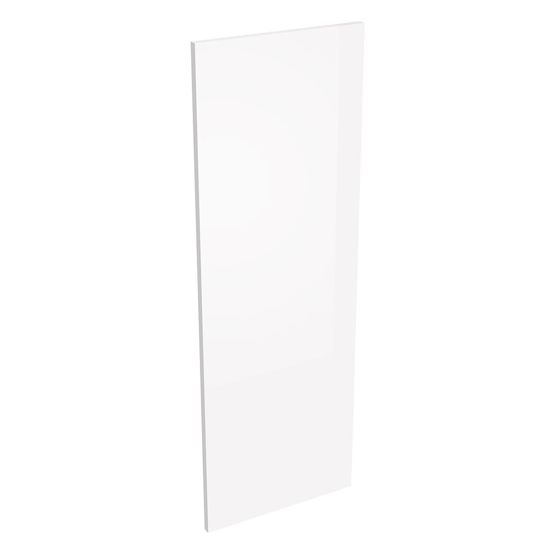Coté de remplacement meuble haut cuisine grande hauteur BLANC BRILLANT SANS POIGNÉE - H. 100.8 cm