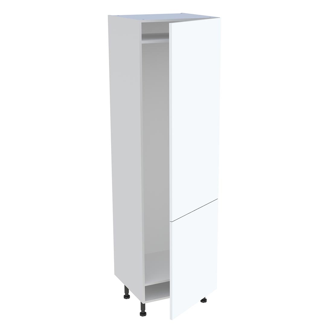 Colonne cuisine 2 portes H. 216,6 cm x L. 60 cm - CFR2P602 - Blanc mat