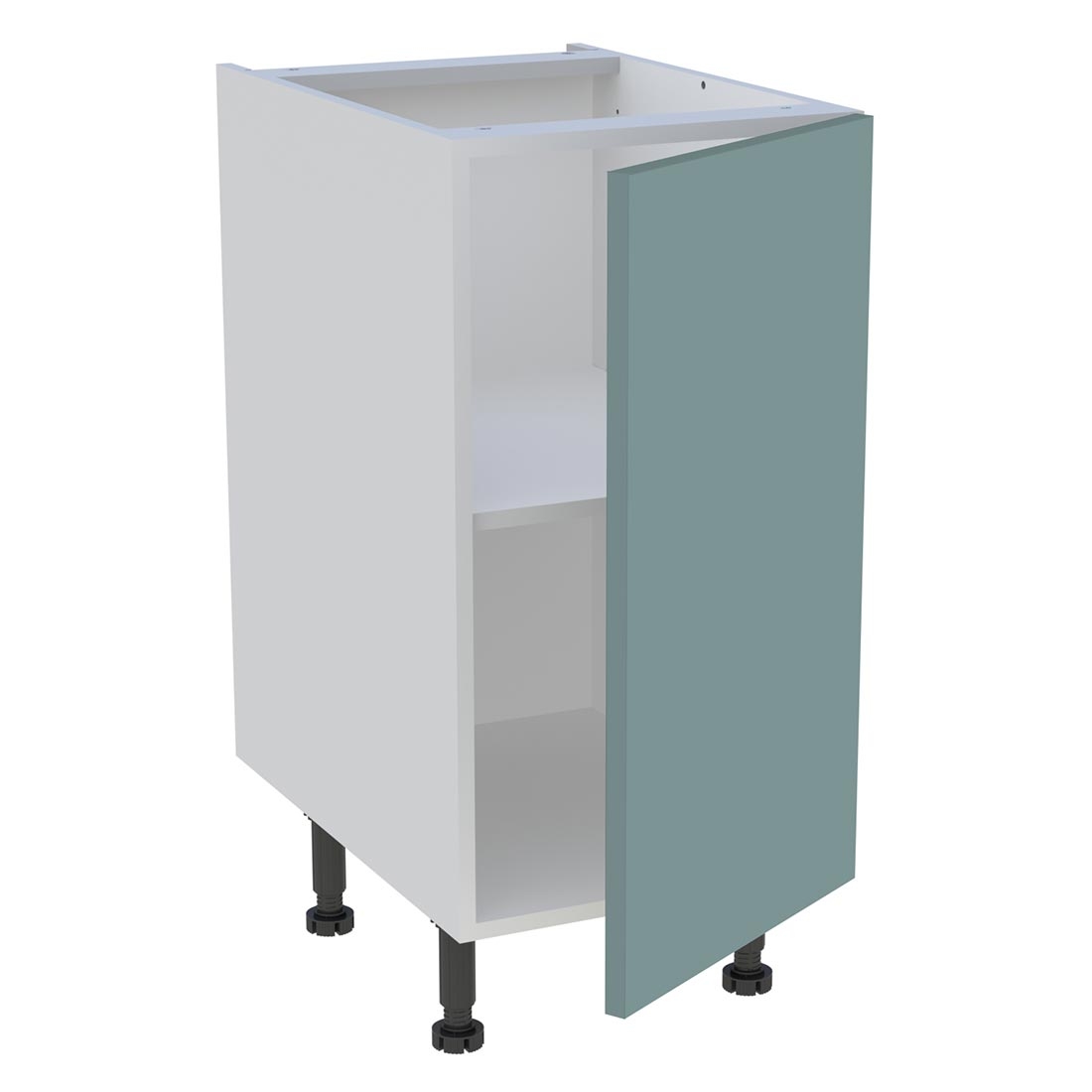 Meuble bas cuisine 1 porte H. 87 cm x L. 40 cm - Vert opale mat
