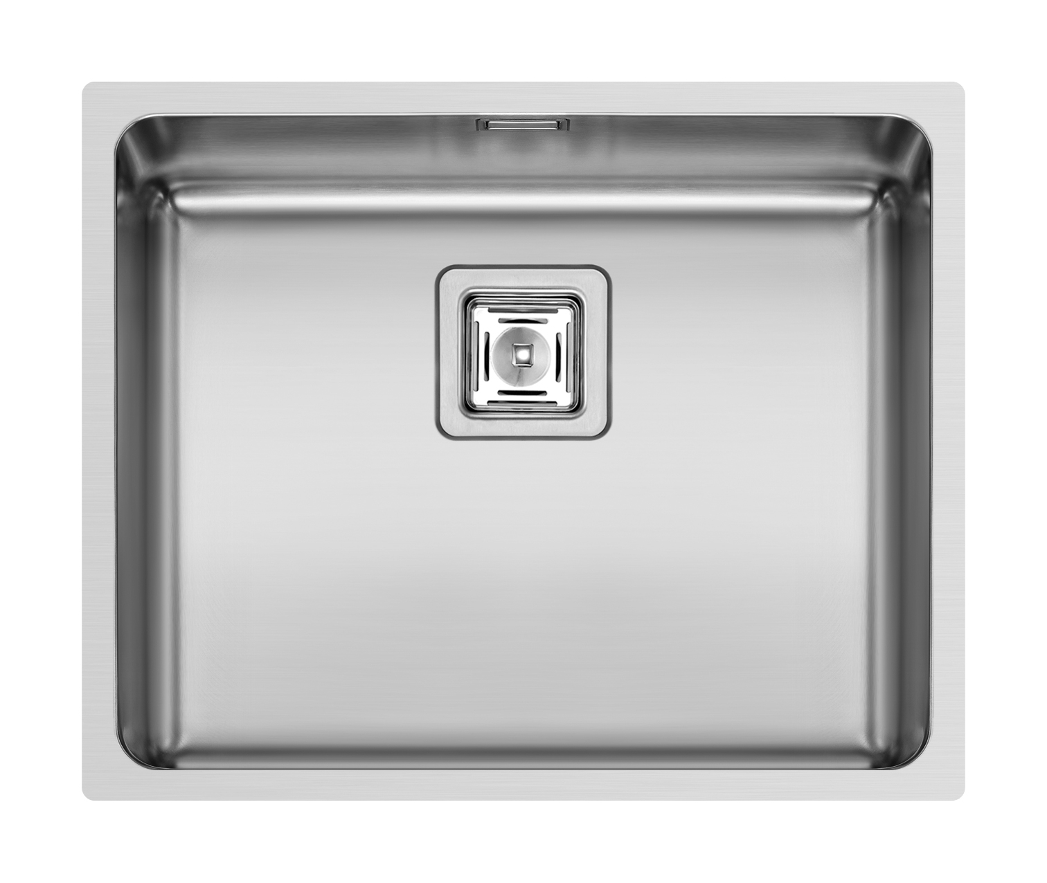 Evier 1 cuve sans égouttoir inox
