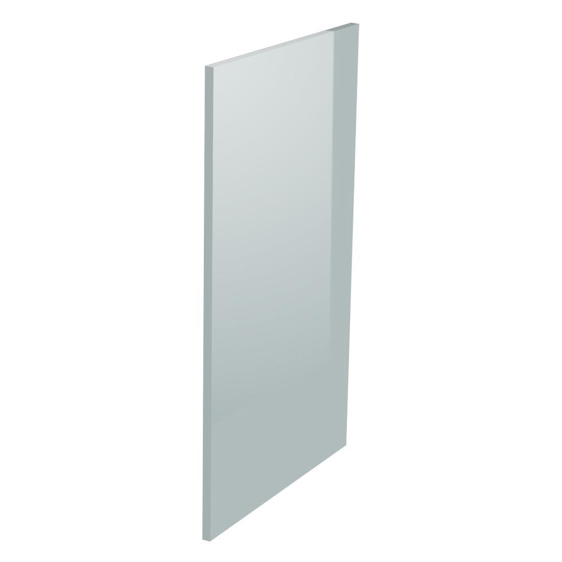 Kit façade meuble cuisine Gris Cendre Brillant 1 porte H. 100,5 cm L. 59,7 cm