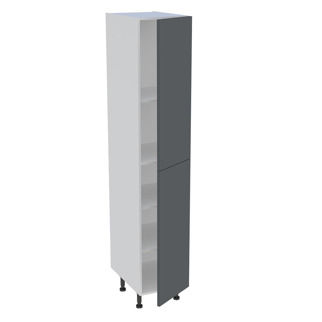 Colonne cuisine 2 portes H. 216,6 cm x L. 40 cm - C2P401 - Gris ardoise mat