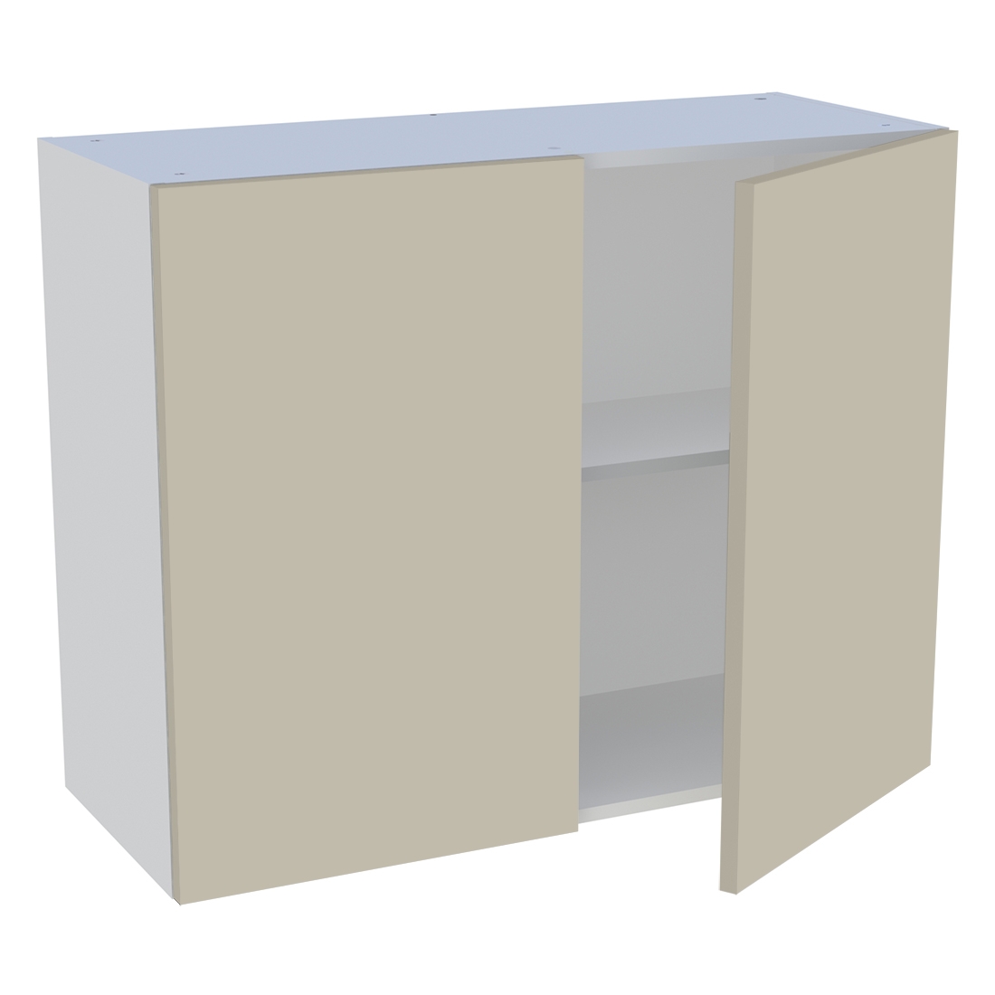 Meuble haut cuisine 2 portes H. 72 cm x L. 90 cm - Beige mat