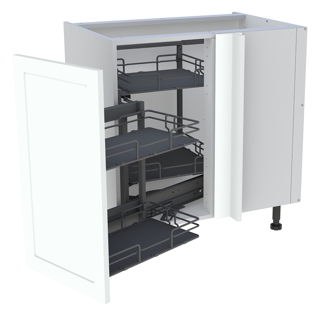 Meuble bas cuisine 1 porte H. 87 cm x L. 80 cm - BSA105MCD - Blanc cadre