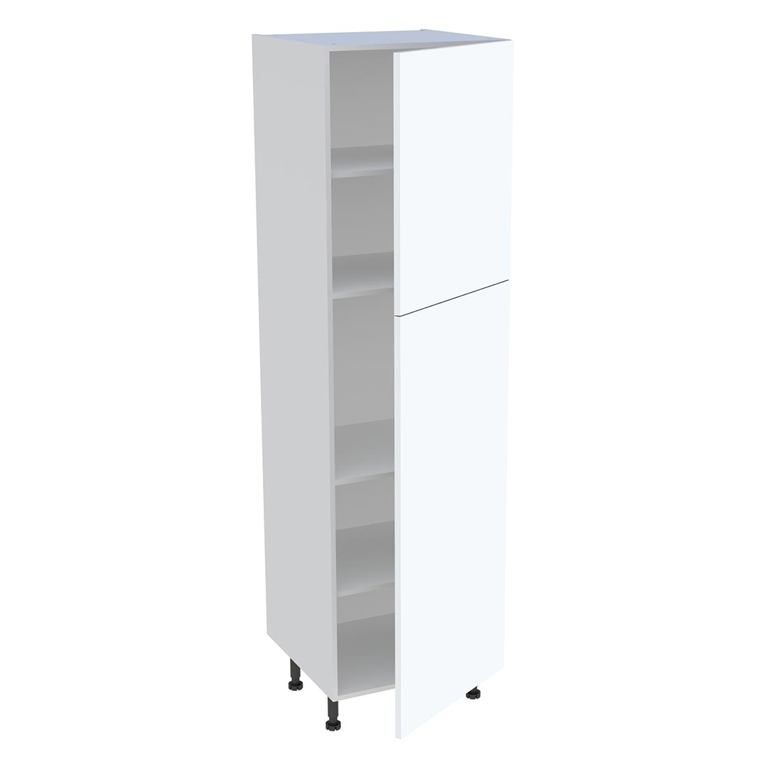 Colonne cuisine 2 portes H. 216,6 cm x L. 60 cm - C2P602 - Blanc mat