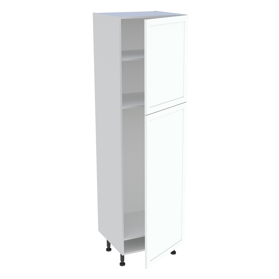 Colonne cuisine 2 portes H. 216,6 cm x L. 60 cm - CFR2P601 - Blanc cadre