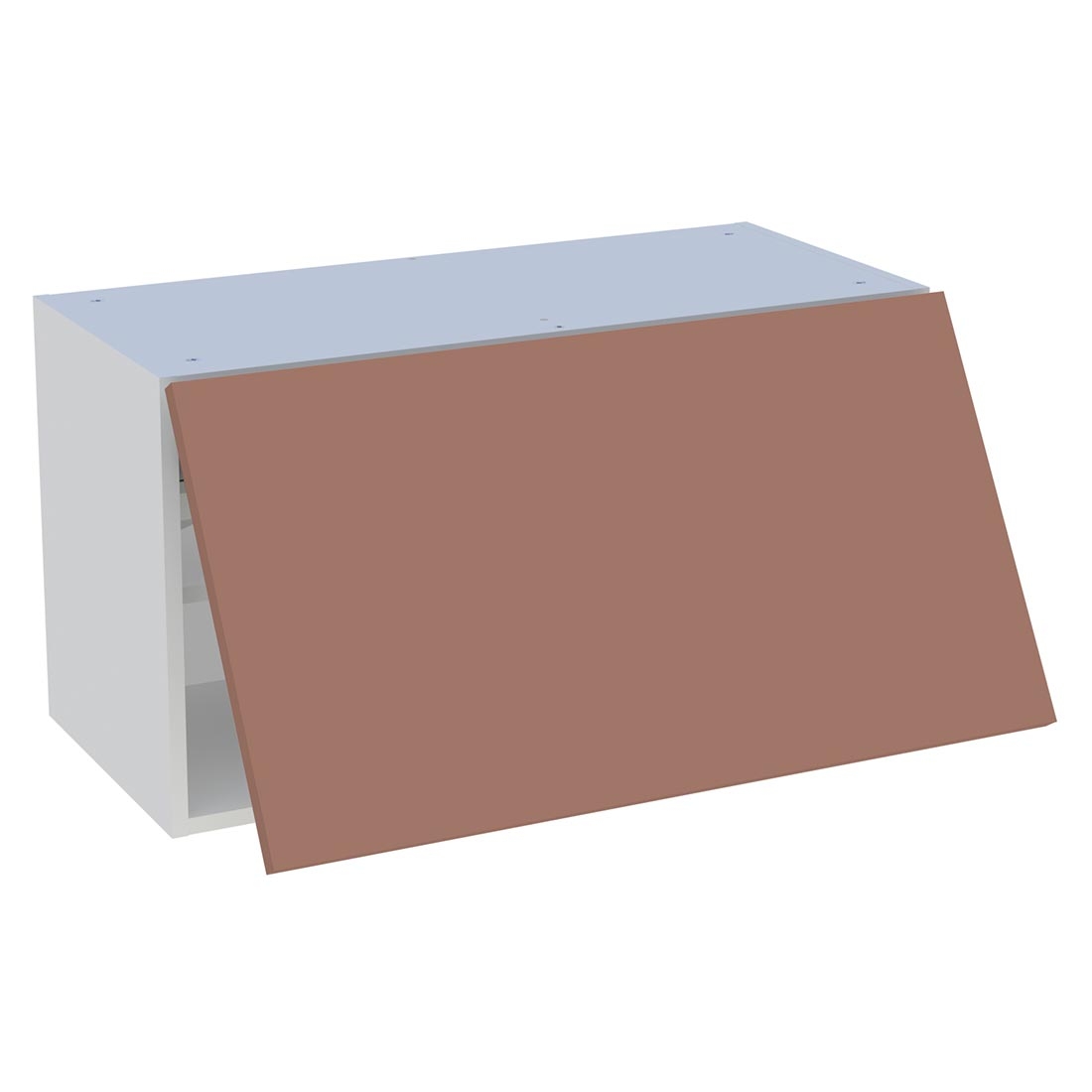 Meuble haut cuisine 1 porte relevante H. 43,2 cm x L. 80 cm - Terracotta mat
