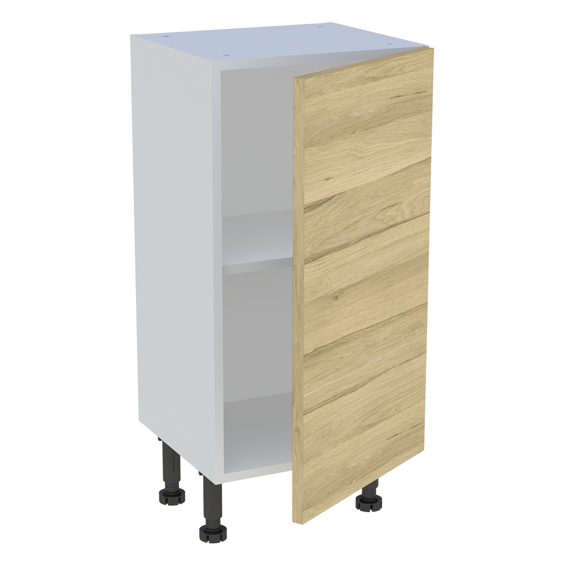 Meuble bas cuisine 1 porte H. 87 cm x L. 40 cm x P. 36,9 cm - Chêne clair