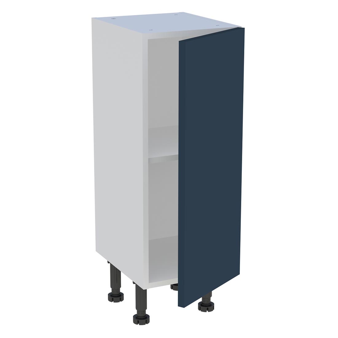 Meuble bas cuisine 1 porte H. 87 cm x L. 30 cm x P. 36,9 cm - Bleu nuit mat