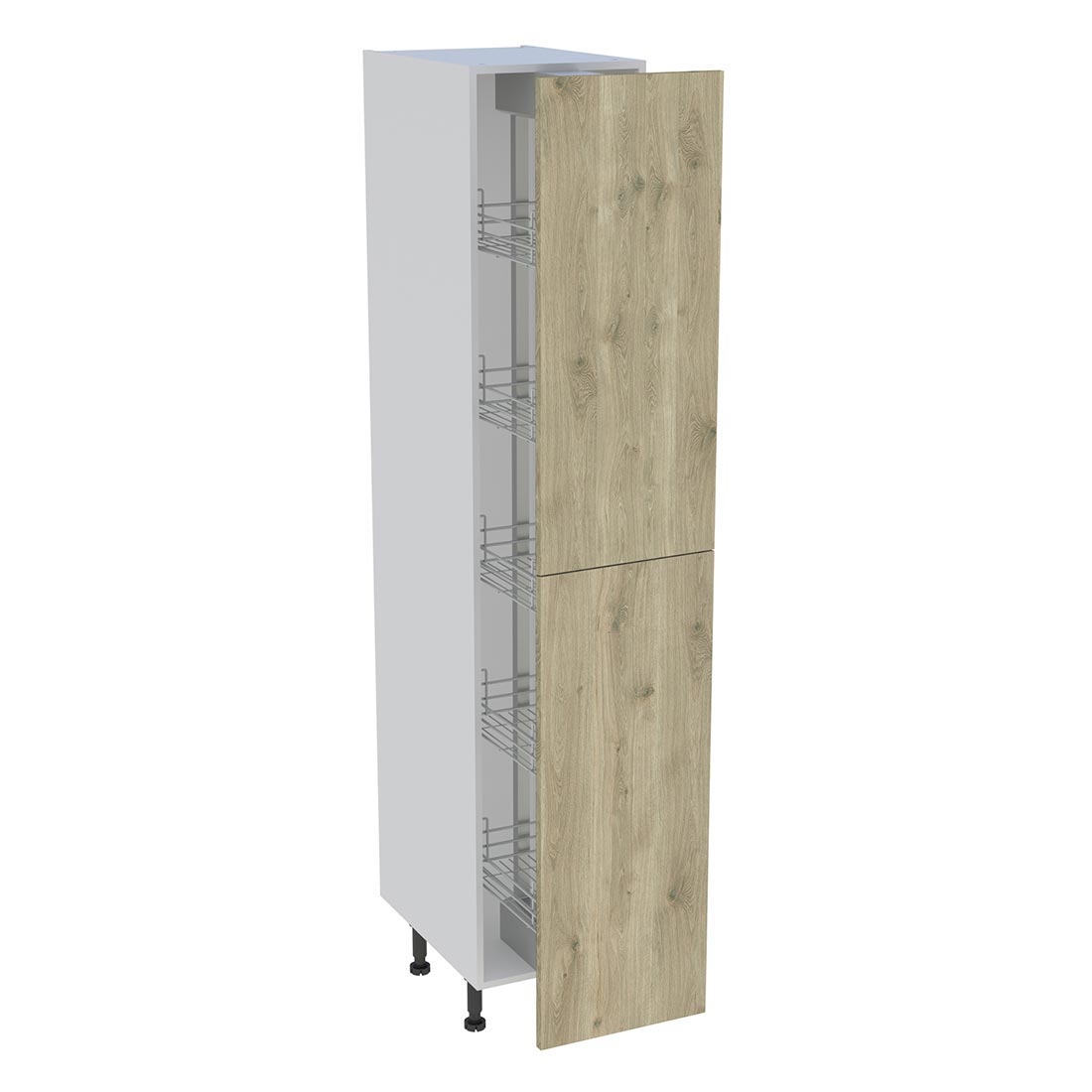 Colonne cuisine 2 portes H. 216,6 cm x L. 40 cm - C2P401EX - Chêne doré