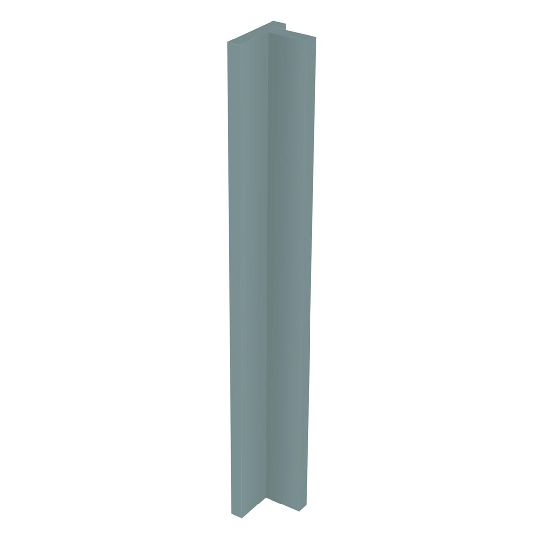 Kit fileur d'angle droit meuble cuisine VERT OPALE MAT - H. 71.7 cm