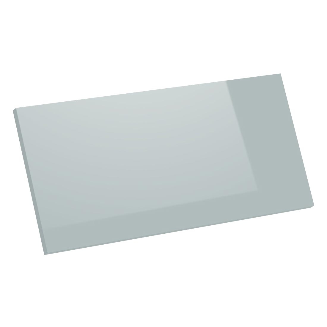 Kit façade meuble cuisine Gris Cendre Brillant 1 porte H. 28,5 cm L. 59,7 cm