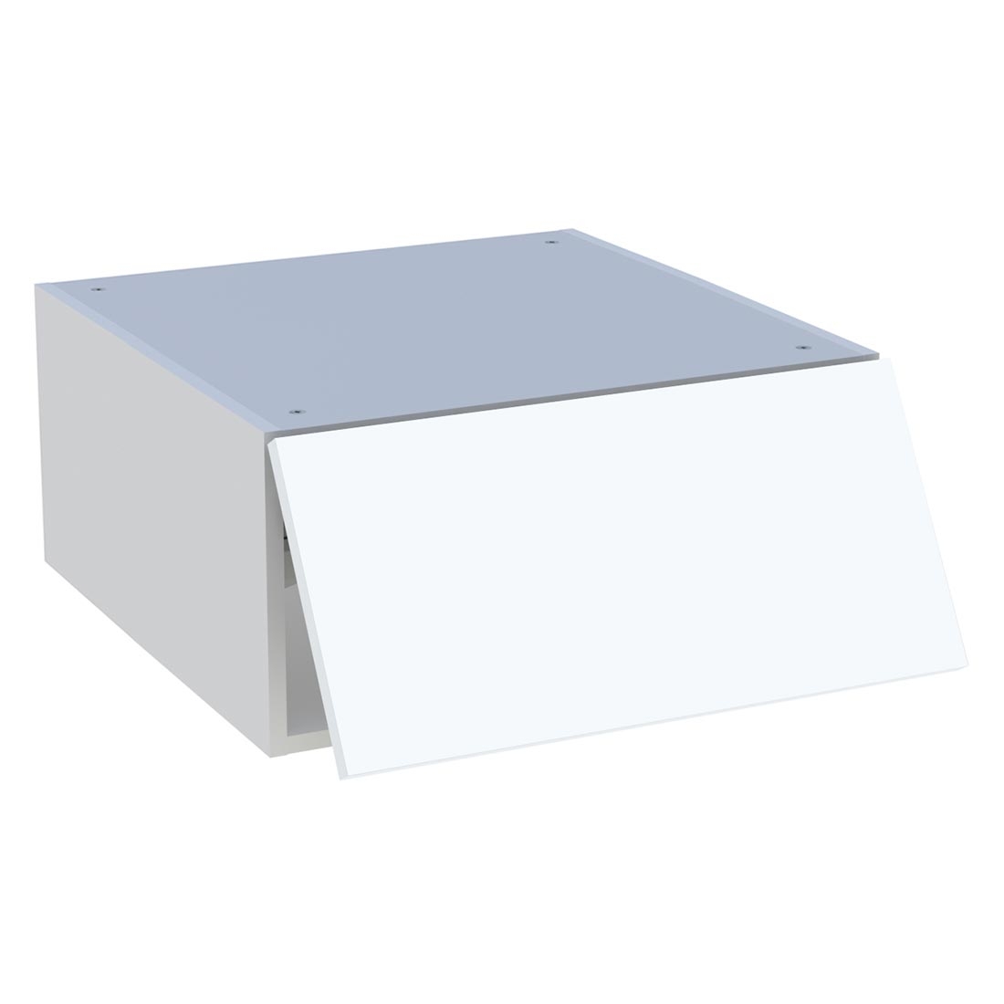 Meuble haut cuisine 1 porte relevante H. 28,8 cm x L. 60 cm - Blanc mat