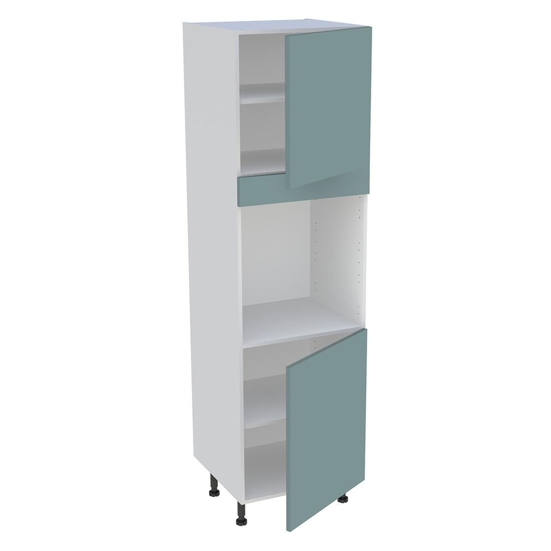 Colonne cuisine 2 portes H. 216,6 cm x L. 60 cm - CF2P - Vert opale mat