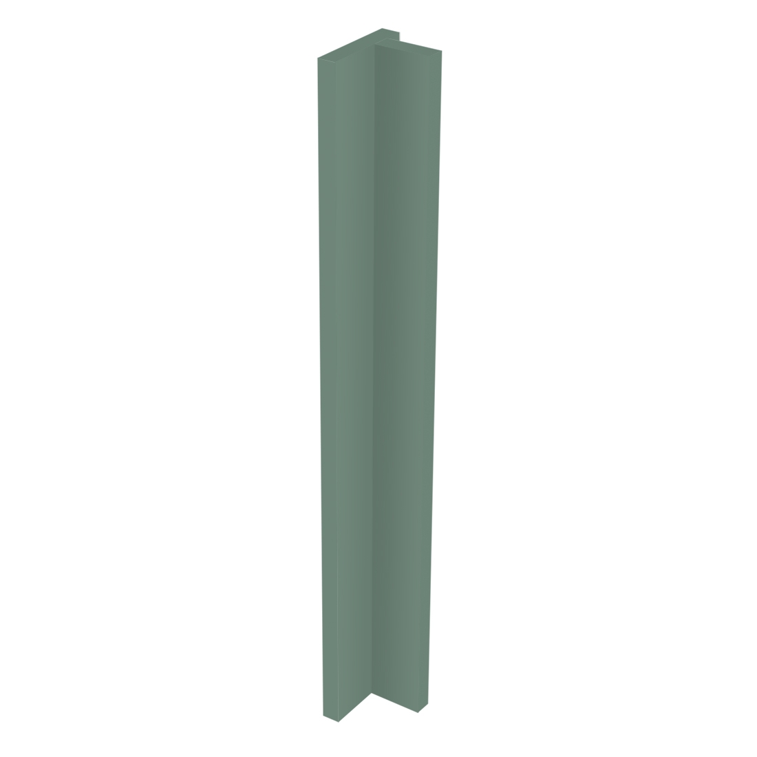 Kit fileur d'angle droit meuble cuisine VERT SAUGE CADRE - H. 71.7 cm