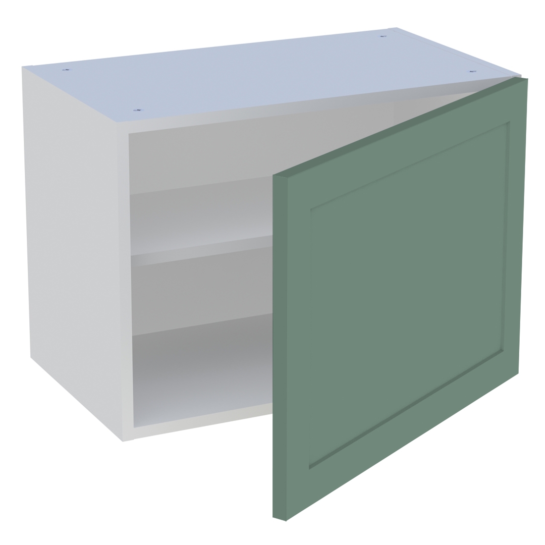 Meuble haut cuisine 1 porte H. 43,2 cm x L. 60 cm - Vert sauge cadre