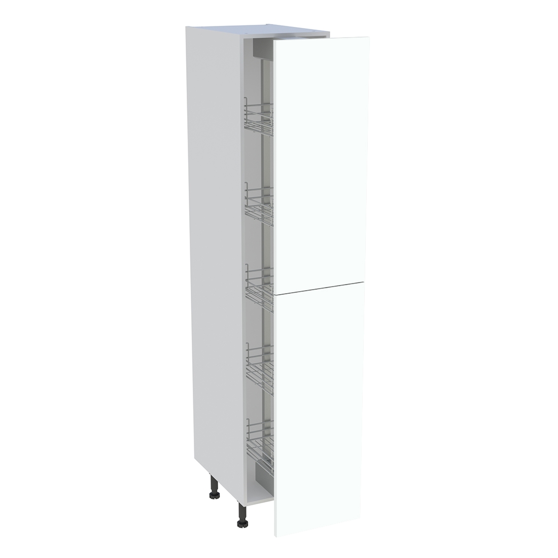 Colonne cuisine 2 portes H. 216,6 cm x L. 40 cm - C2P401EX - Blanc chaud mat