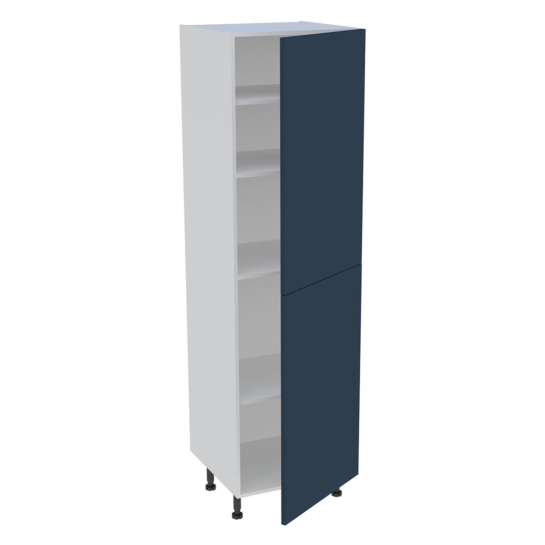 Colonne cuisine 2 portes H. 216,6 cm x L. 60 cm - C2P601 - Bleu nuit mat