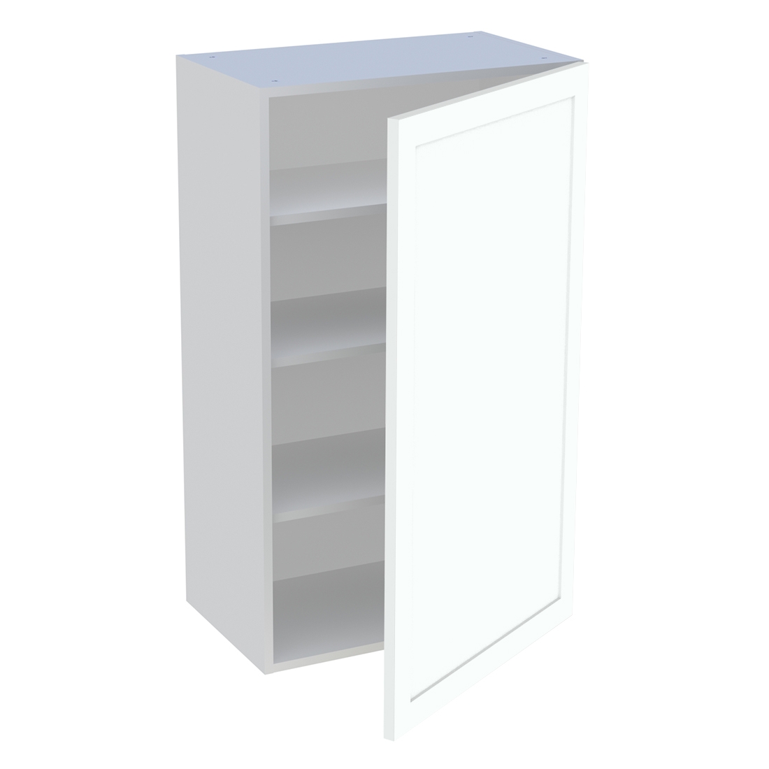 Meuble haut cuisine 1 porte H. 100,8 cm x L. 60 cm - Blanc cadre