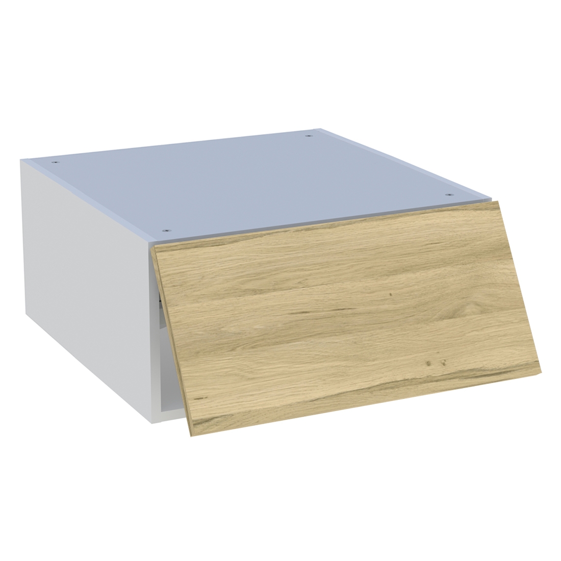 Meuble haut cuisine 1 porte relevante H. 28,8 cm x L. 60 cm - Chêne clair