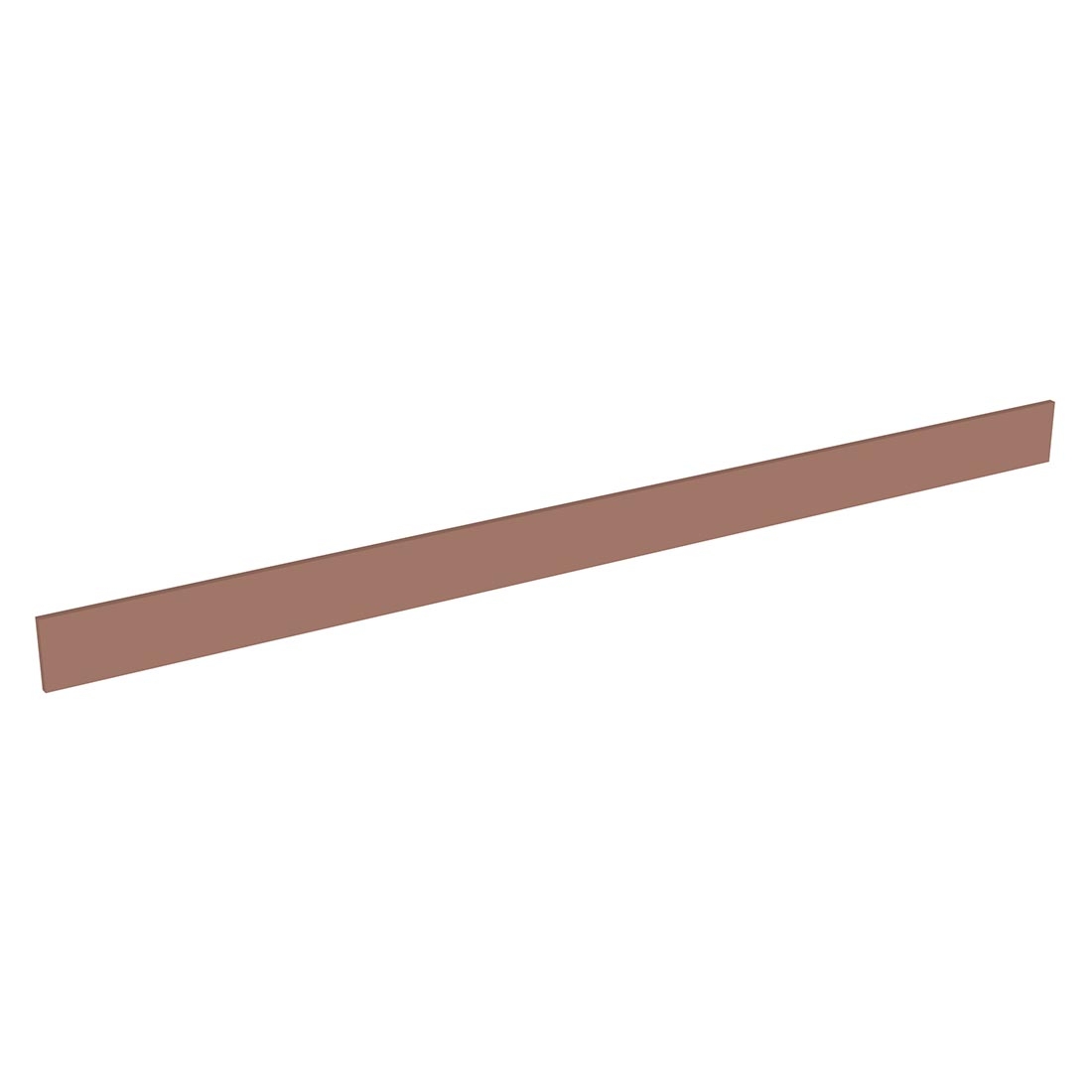 Plinthe ou fileur meuble cuisine L. 240 cm - Terracotta mat