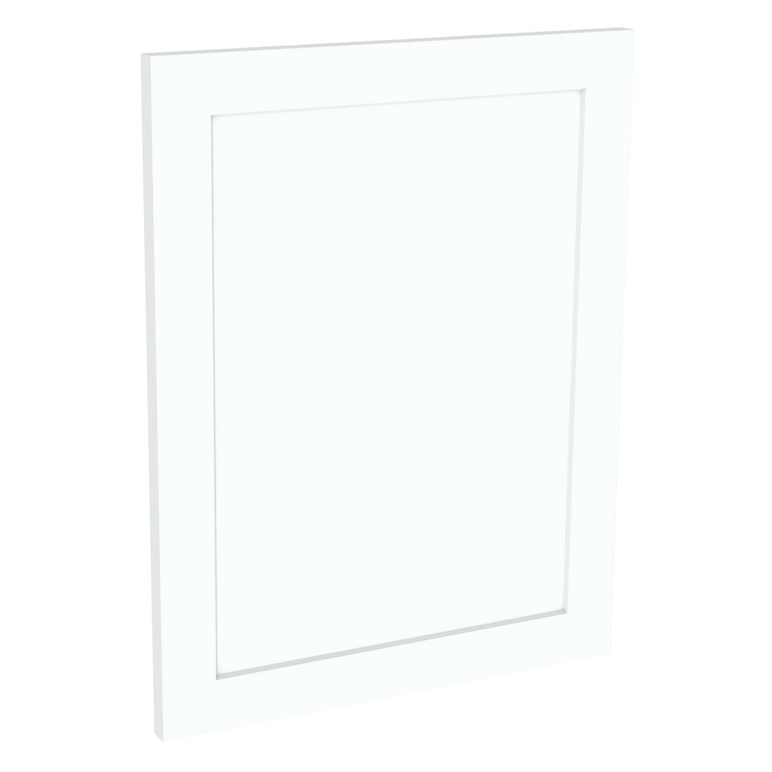 Kit façade 1 porte lave-vaisselle semi-intégrable Blanc Cadre 1 porte H. 57,3 cm L. 44,7 cm