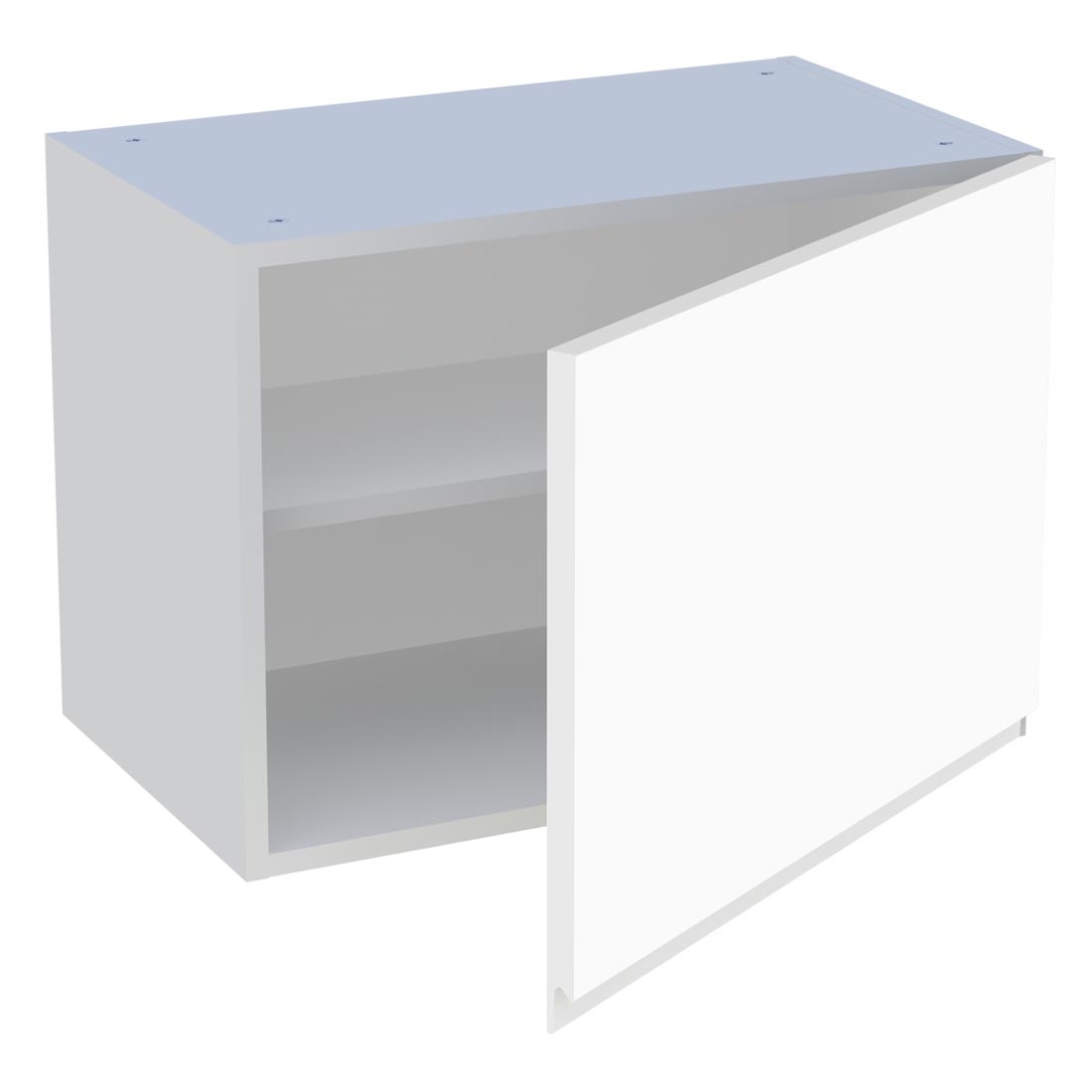 Meuble haut cuisine 1 porte H. 43,2 cm x L. 60 cm - Blanc mat sans poignée