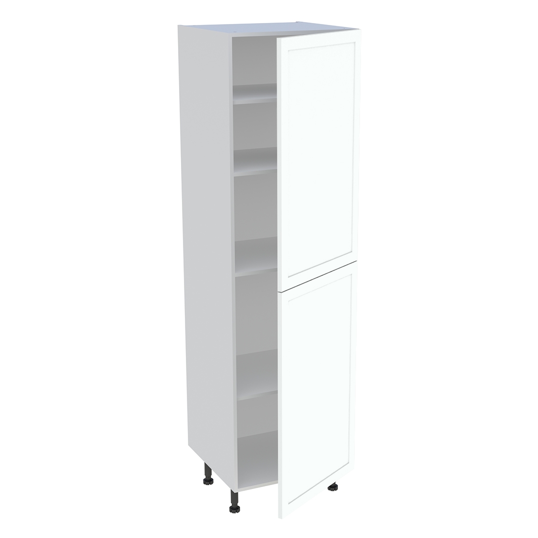 Colonne cuisine 2 portes H. 216,6 cm x L. 60 cm - C2P601 - Blanc cadre