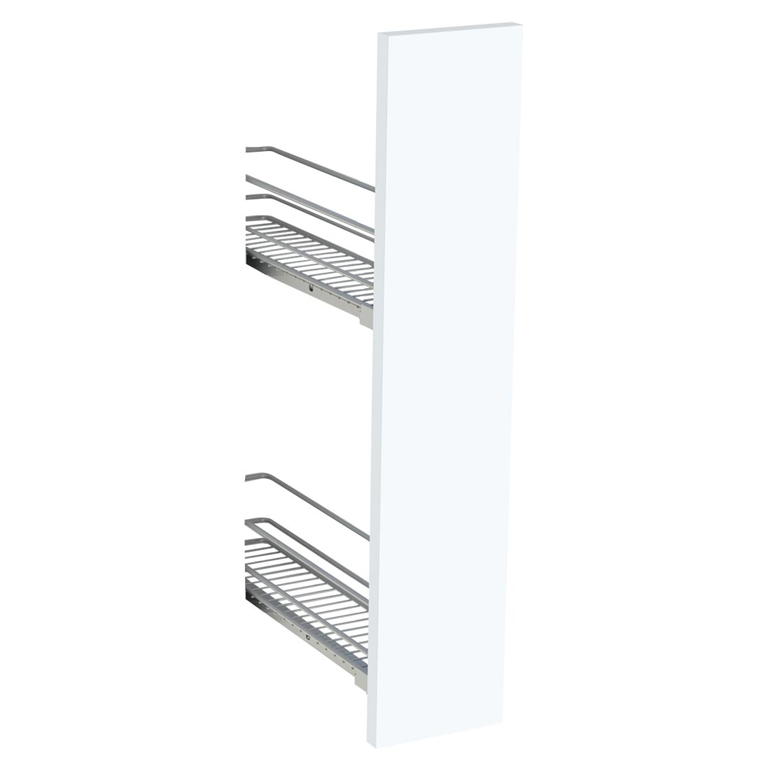 Kit façade meuble cuisine Blanc Mat 1 porte H. 71,7 cm L. 14,7 cm