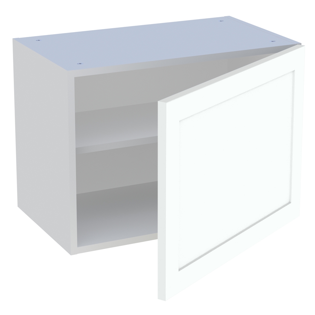 Meuble haut cuisine 1 porte H. 43,2 cm x L. 60 cm - Blanc cadre