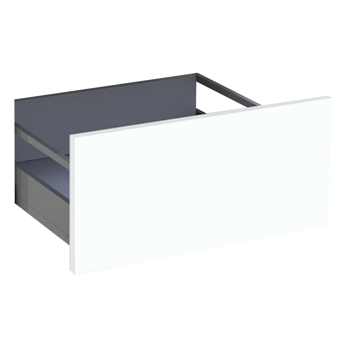 Kit façade meuble cuisine Blanc Chaud Mat 1 casserolier H. 28,5 cm L. 59,7 cm