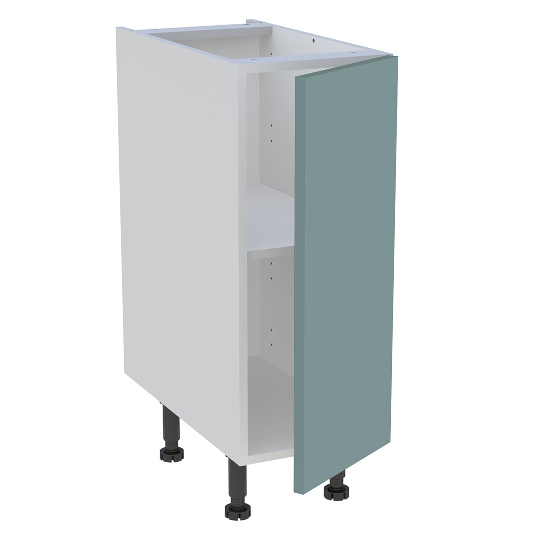 Meuble bas cuisine 1 porte H. 87 cm x L. 30 cm - Vert opale mat