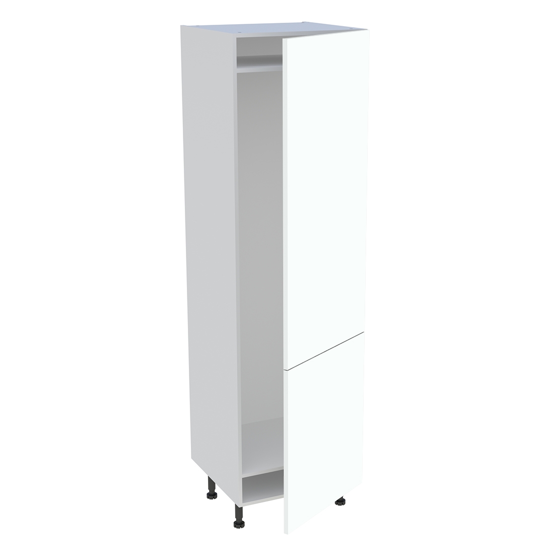 Colonne cuisine 2 portes H. 216,6 cm x L. 60 cm - CFR2P602 - Blanc chaud mat