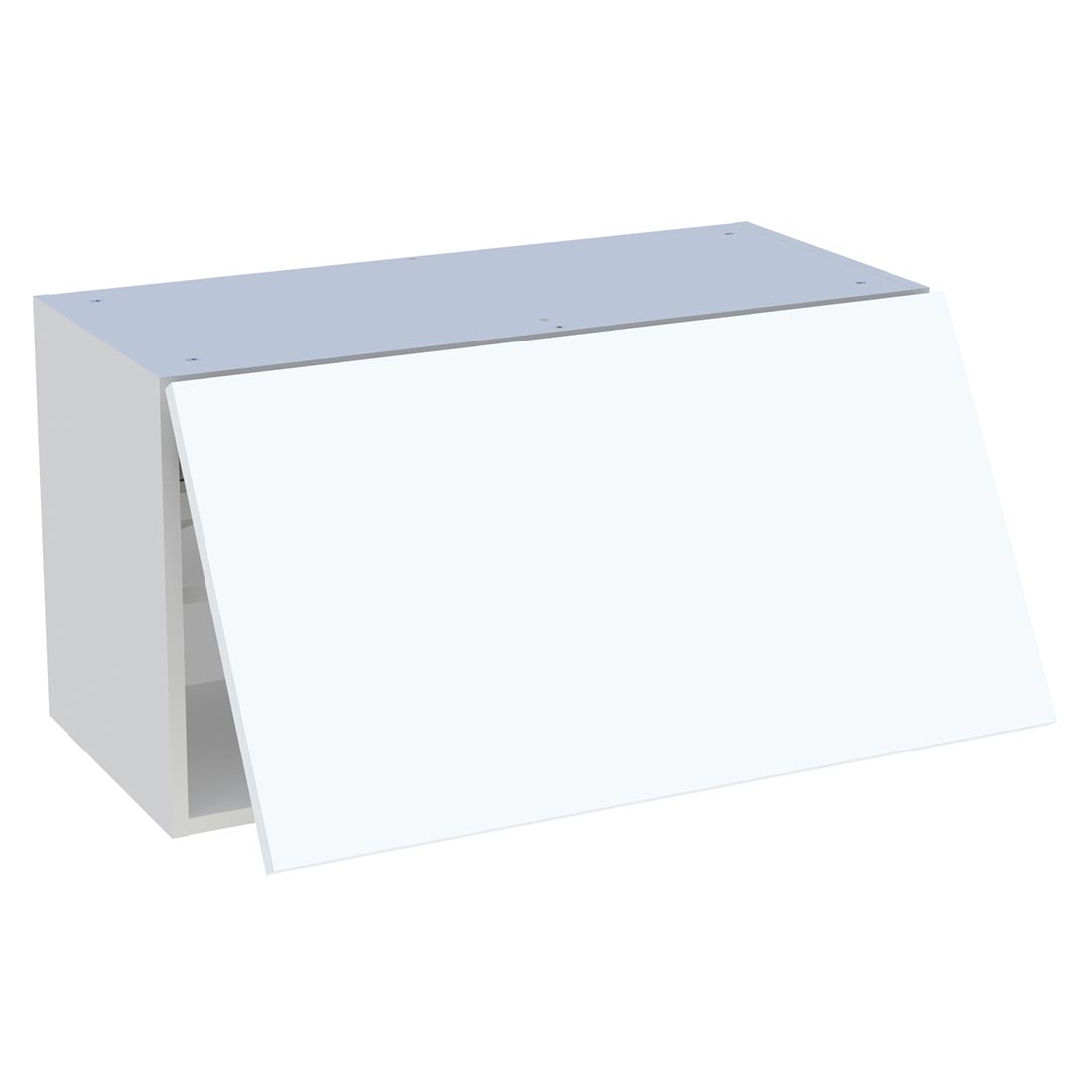 Meuble haut cuisine 1 porte relevante H. 43,2 cm x L. 80 cm - Blanc mat