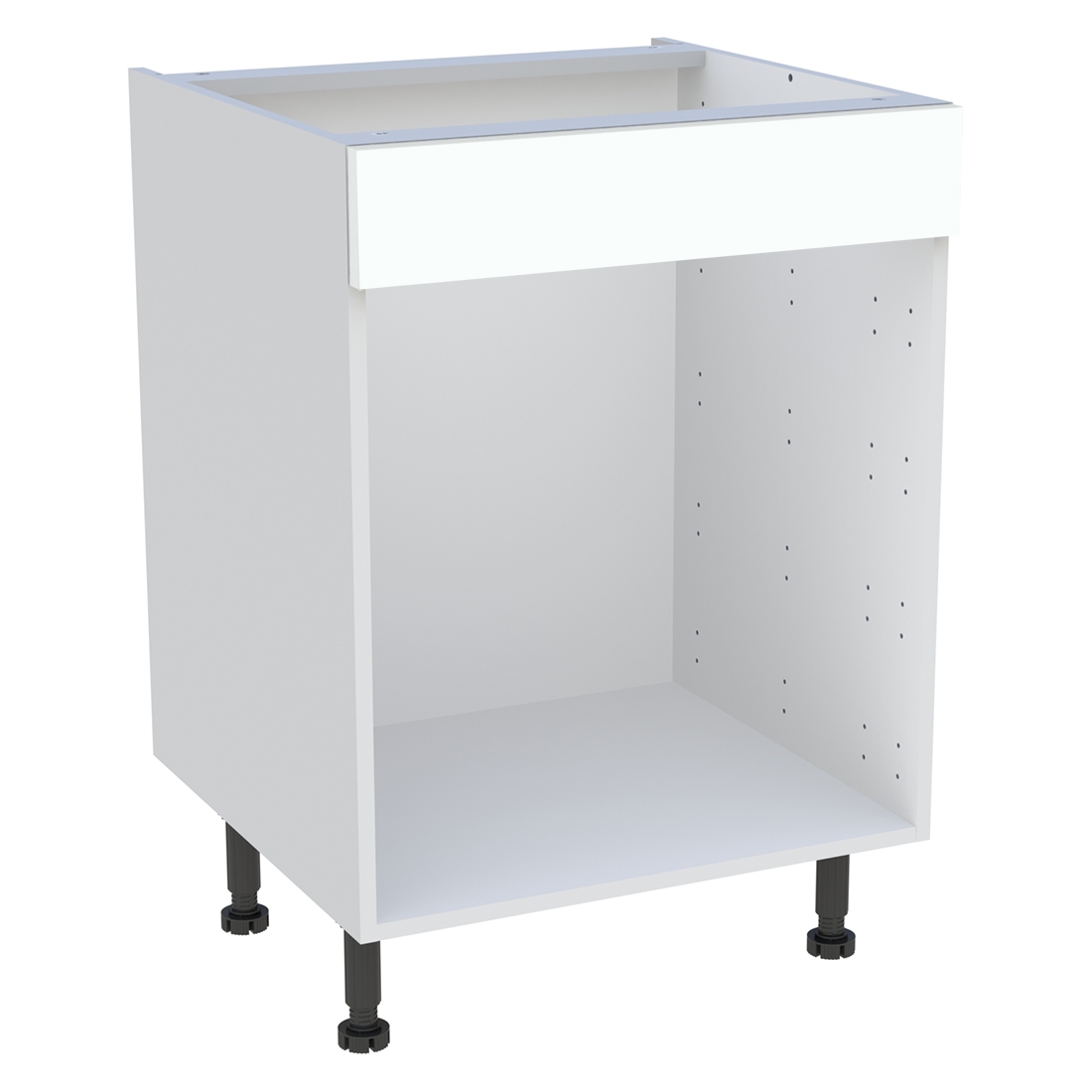 Meuble bas cuisine  H. 87 cm x L. 60 cm - Blanc chaud mat