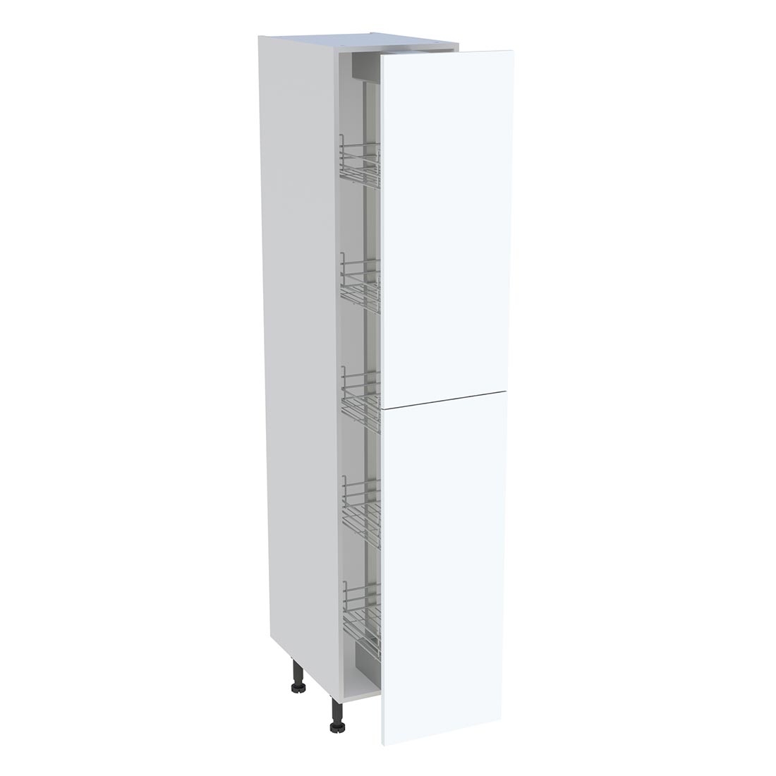 Colonne cuisine 2 portes H. 216,6 cm x L. 40 cm - C2P401EX - Blanc mat