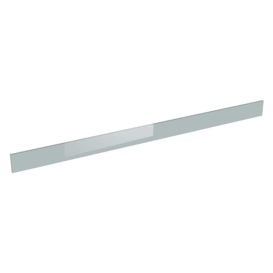 Plinthe ou fileur meuble cuisine L. 240 cm - Gris cendre brillant