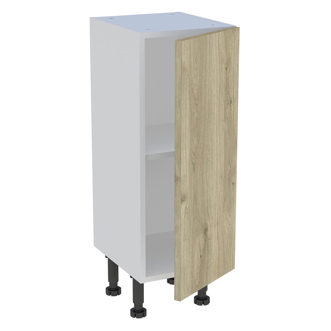 Meuble bas cuisine 1 porte H. 87 cm x L. 30 cm x P. 36,9 cm - Chêne doré