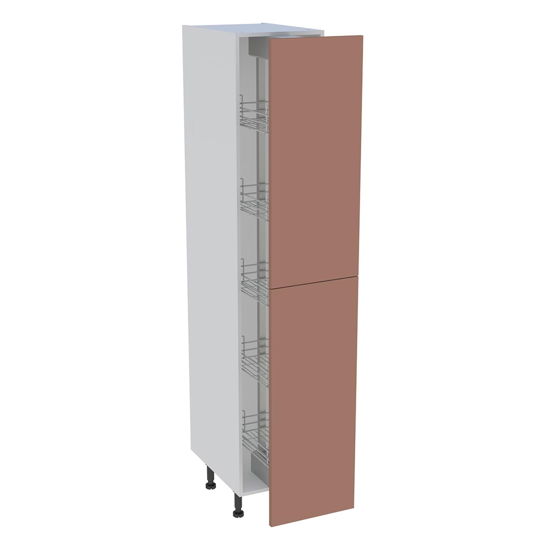 Colonne cuisine 2 portes H. 216,6 cm x L. 40 cm - C2P401EX - Terracotta mat