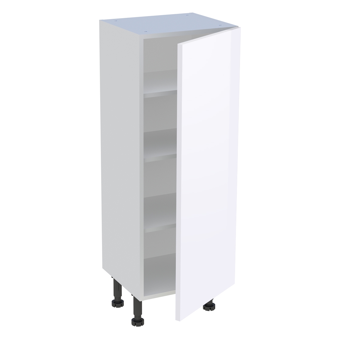 Meuble bas cuisine 1 porte H. 115,8 cm x L. 40 cm x P. 36,9 cm - Blanc brillant