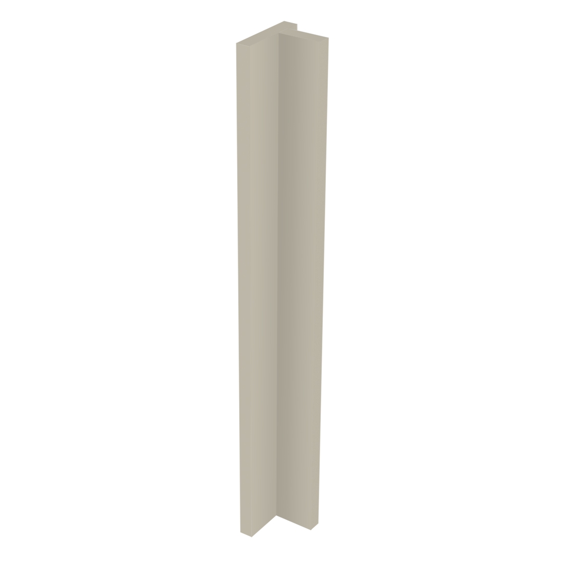 Kit fileur d'angle droit meuble cuisine Beige Mat - H. 71.7 cm
